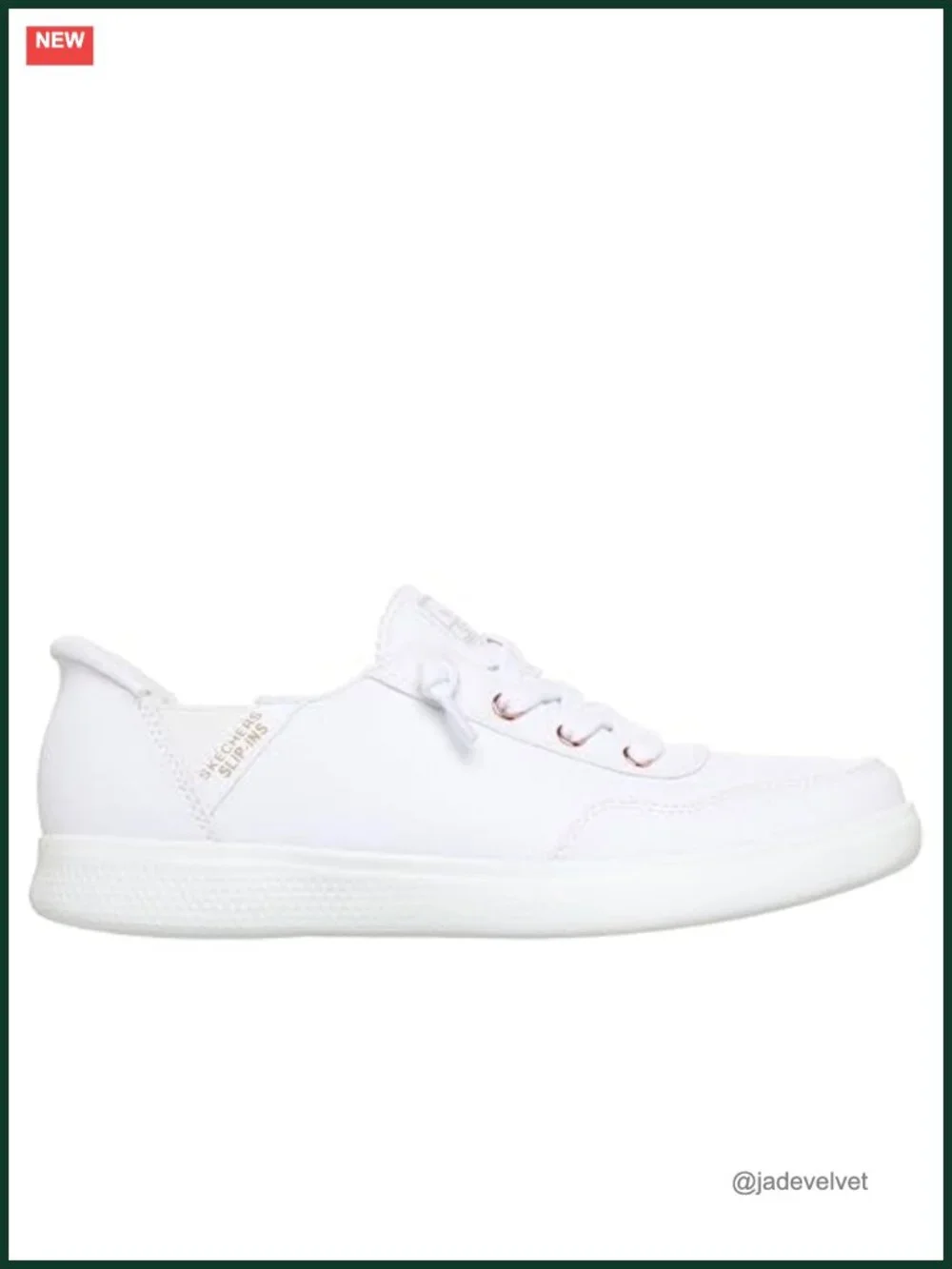 Skechers BOBS Slip-On Canvas Fashion Sneakers with Memory Foam, Heel Pillow,